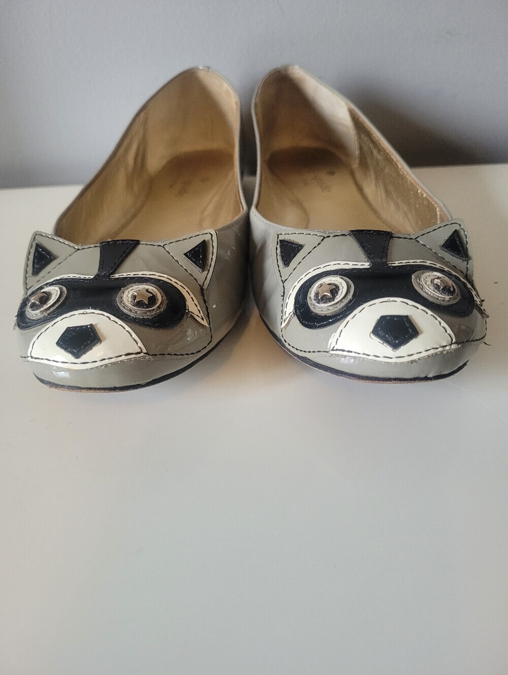 Kate Spade Jiro Raccoon Flats, Size 6 - Picture 3 of 12